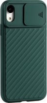 GSMNed – iPhone XR Groen  – hoogwaardig siliconen Case Groen – iPhone XR Groen – hoesje voor iPhone Groen – shockproof – camera bescherming