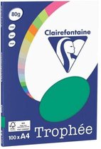 Trophée Clairefontaine - Vert Pin - papier copie - A4 80 grammes - 100 feuilles