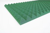 Geluidsisolatie Piramide Groen Gekleurd 100x50x3cm