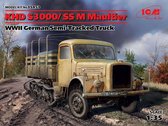 1:35 ICM 35453 KHD S3000/SS M Maultier, WWII German Semi-Tracked Truck Plastic Modelbouwpakket