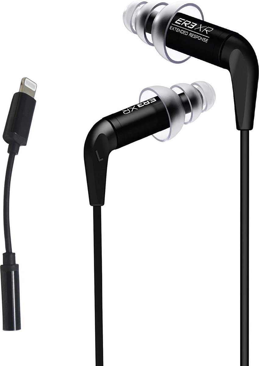 Etymotic ER3XR - In-ear headphones, Lightning Adapter, dubbele flens tips