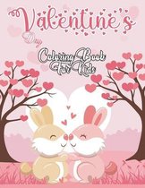 Valentine's Day Coloring Book for Kids: Valentine Day Animal Theme Coloring Book for Little Girls and Boys Ages 2-4 4-8 (Valentines Day Gifts For Girl