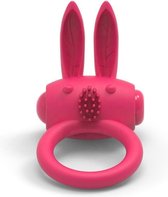 Erodit® Vibrerende Cockring – Rabbit Bunny - Clitoris stimulator- Siliconen penis cockring incl batterij - Uitstel van orgasme -Ejaculatie - Sex toy voor mannen - Seksspeeltje Koppels - Erotiek voor Mannen -vrouwen