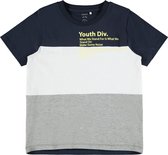 Name it t-shirt jongens - grijs - NKMdogan - maat 110/116