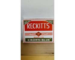 Reckitt's Crown Blue - Blauwsel 4x blauwtablet voor witte was - wasmiddel ouderwets
