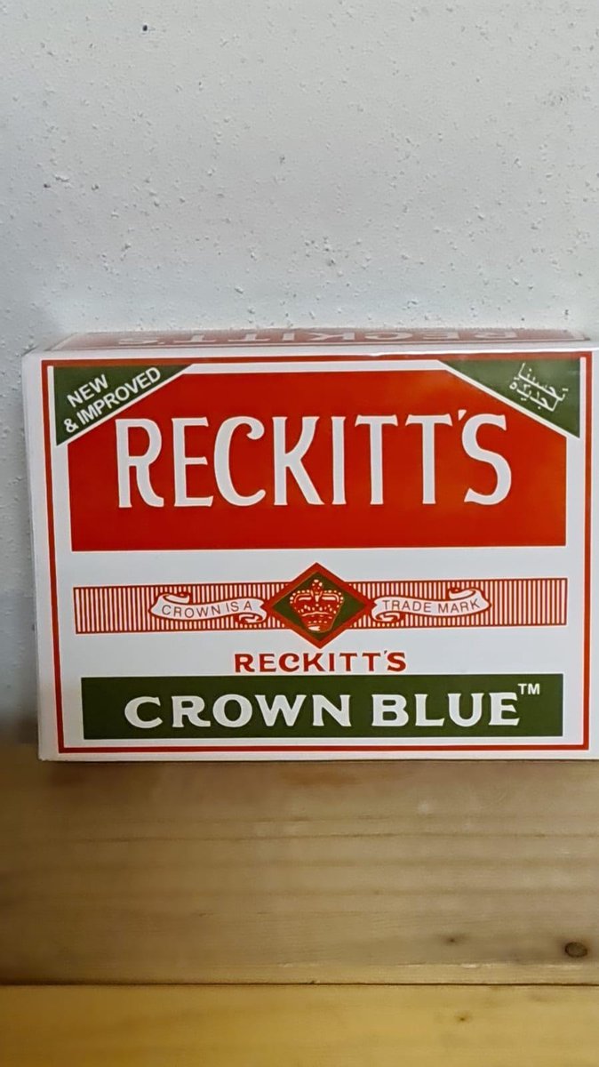 Reckitt's Crown Blue - Blauwsel - 4 X tablet van 14 gr