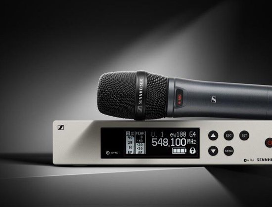 Sennheiser ew 100 G4-945-S-B - Draadloze microfoon set, met 945  handmicrofoon | bol.com