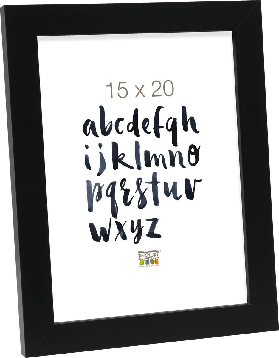 Deknudt Frames Fotolijst - Zwart - S45SK2 - Fotomaat: 15x20 cm