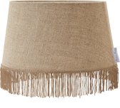 Fringes Lampshade flax 25x30