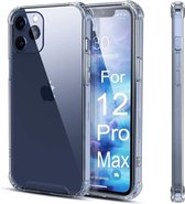 Iphone 12 Pro Max transparant hoesje met bumpers - Iphone 12 Pro Max - Iphone cover