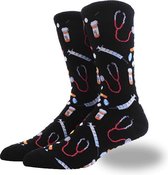 Dokter sokken - Unisex - One size fits all - Dokter cadeau - Cadeau Cadeau voor mannen en vrouwen