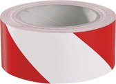 Markeringstape gelamineerd rood/wit 50 mm x 33 m - 2 rollen (signalisatietape)