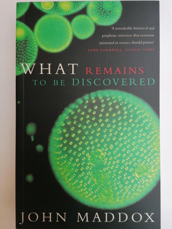 What Remains To Be Discovered - cover