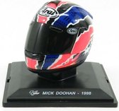 The 1:5 Diecast Replica of the Helmet of the World Champion GP500 of 1998. 

The driver was Mick Doohan. 

The manufacturer of the item is Edicola.This model is only online ava