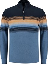 Chris Cayne - Sweater Half Zip - Heren - Trui - Navy - Maat M