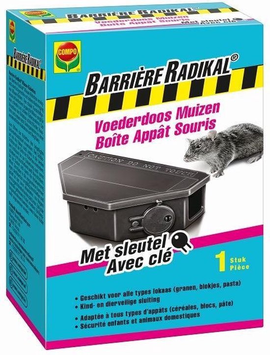 Foto: Barri re radikal voederdoos muizen geschikt voor alle types lokaas kind en diervriendelijke sluiting 1 stuk