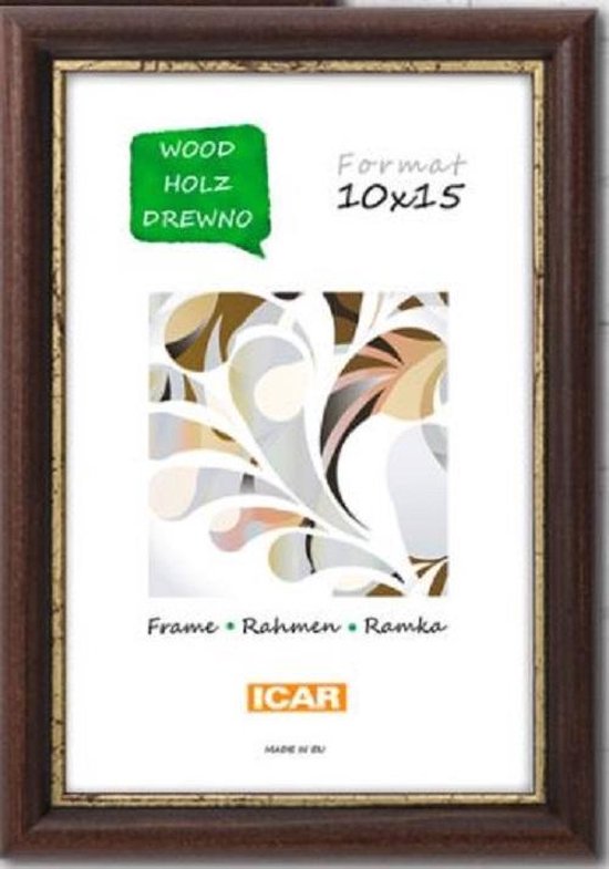 Icar Houten Fotolijst Lise Bruin/Goud 10x15 cm