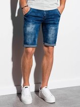 Heren - Jeans - short - Blauw - Denim - W057
