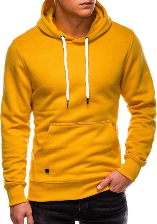 Ombre - heren hoodie geel - mosterd - B979 | bol.com