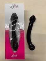 My Love - Glas Dildo - Trendy zwarte glas dildo - mooie vormgeving - Strak design - GL26 - geschenkdoos