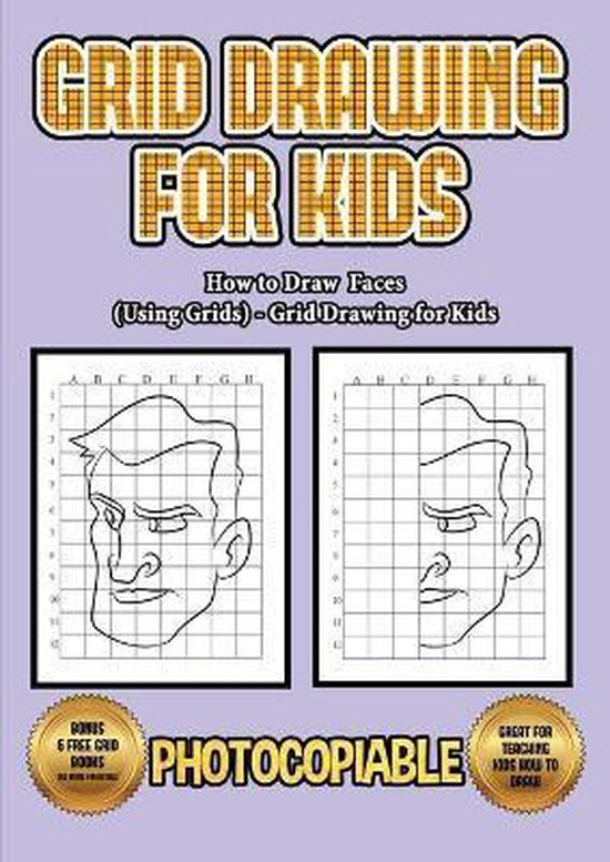 How to Draw Faces (Using Grids) Grid Drawing for Kids, James Manning