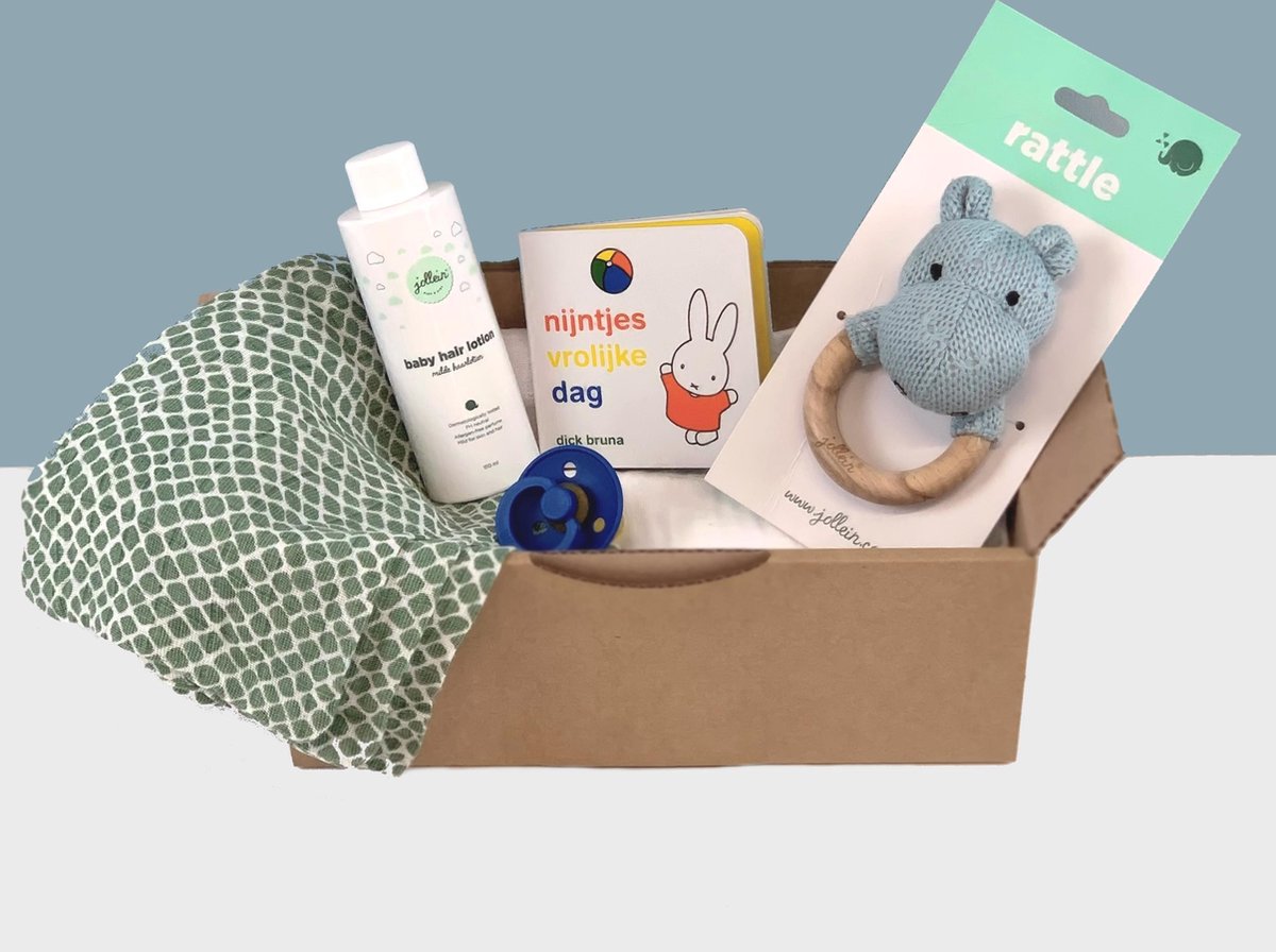 Goedkoopste Little Fox Baby Cadeaubox Kraampakket Geboortegeschenk Jongen - Klein