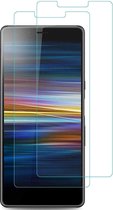 Screenprotector Glas - Tempered Glass Screen Protector Geschikt voor: Sony Xperia L3 - - 2x