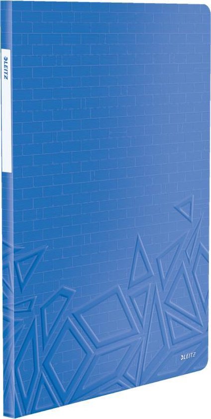 Foto: Leitz urban chic showalbum voor 40 vel met 20 insteekhoezen map voor a4 documenten ideaal voor school of studie blauw