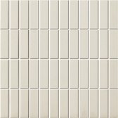 0,9m² -Mozaiek London Rechthoek Wit 7,3x2,3