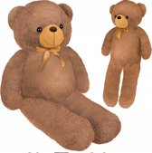 Teddybeer - Knuffelbeer - Knuffel - Zacht pluche - Donkerbruin - 160 cm