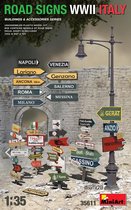 1:35 MiniArt 35611 Road Signs WWII Italy Plastic kit