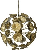 PTMD Marthe Hanglamp Bloemen - 63 x 63 x 147 cm - Metaal - Goud - Goud