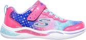 Skechers Sneakers - Maat 35 - Meisjes - roze - blauw - wit