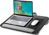 HUANUO Laptop Tray met Kussen, Past 15"-17" Notebook Tablet, Gebouwd in Muiskussen & Polsstootkussen, Pen & Telefoonhouder
