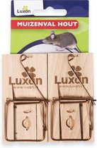 Luxan Souricière Bois - Lutte antiparasitaire - 2 pièces