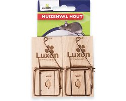 Luxan Muizenval Hout - Ongediertebestrijding - 2 stuks