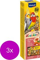 Vitakraft Valkparkiet Kracker 2 stuks - Vogelsnack - 3 x Fruit