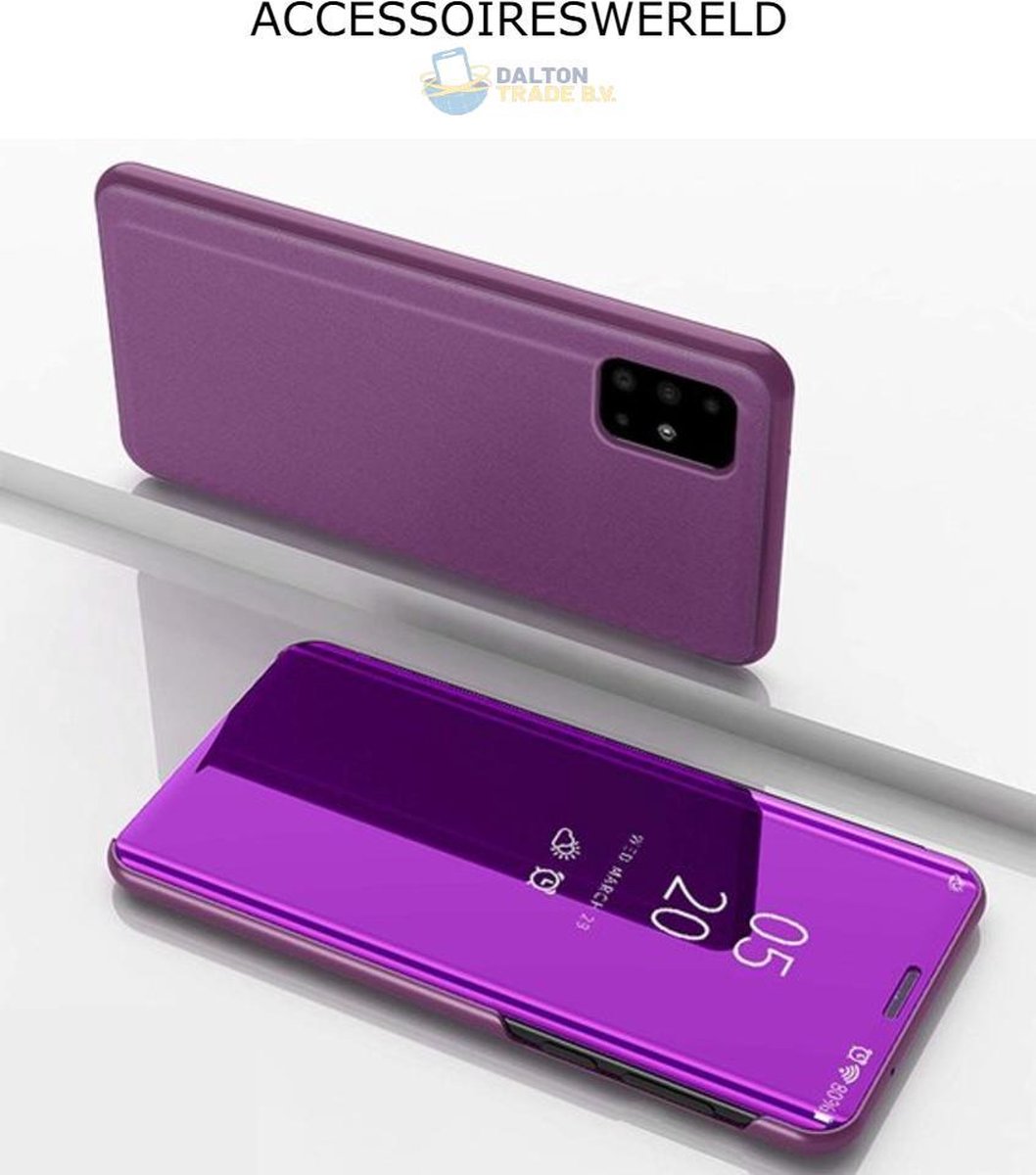 Clear View Cover - Samsung Galaxy A51 - Paars