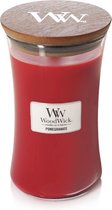 Woodwick Hourglass Grande Bougie parfumée - grenade