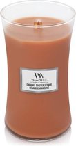 WoodWick Hourglass Large Candle - Caramel Toasted Sesame