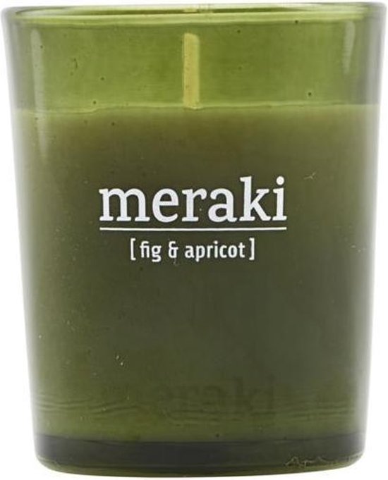 Meraki - Geurkaars Fig & Apricot groen