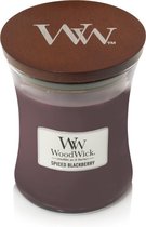 WoodWick Hourglass Medium Geurkaars - Spiced Blackberry