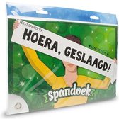 spandoek HOERA GESLAAGD