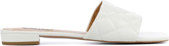BiBi Lou Vrouwen Leren Slippers / Slides - 530Z10 - Wit - Maat 40 | bol.com