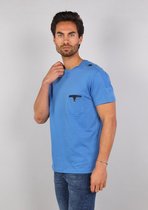 T Shirt Met Borstzak 15216 Niagara Blue