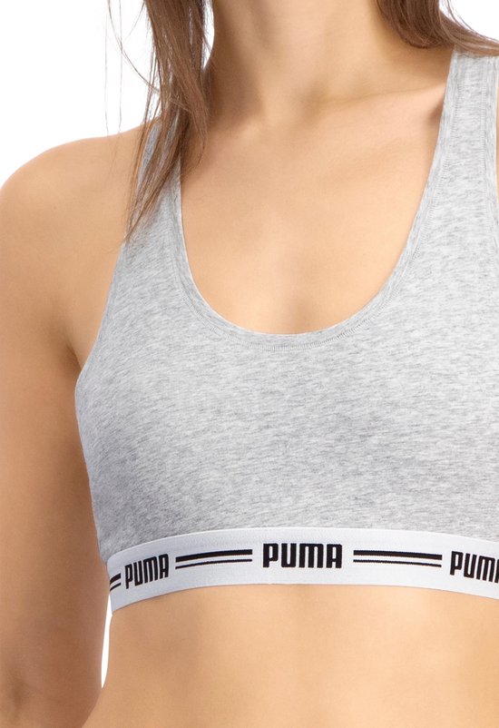 PUMA PUMA WOMEN RACER BACK TOP 1P HANG Soutien-gorge femme - gris chiné - Taille S