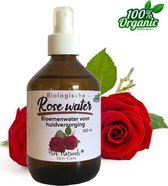 Rozen Bloemen water 300 ml | Rose Hydrolaat | 100% Puur | Biologisch | Roomspray | Bodyspray | Gezichtstonic | Gezichtsreiniging tonic | Huidverzorging | Pure Naturals
