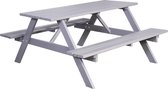 AnLi-Style Plein air- Table de pique-nique Lille Grijs 150 cm