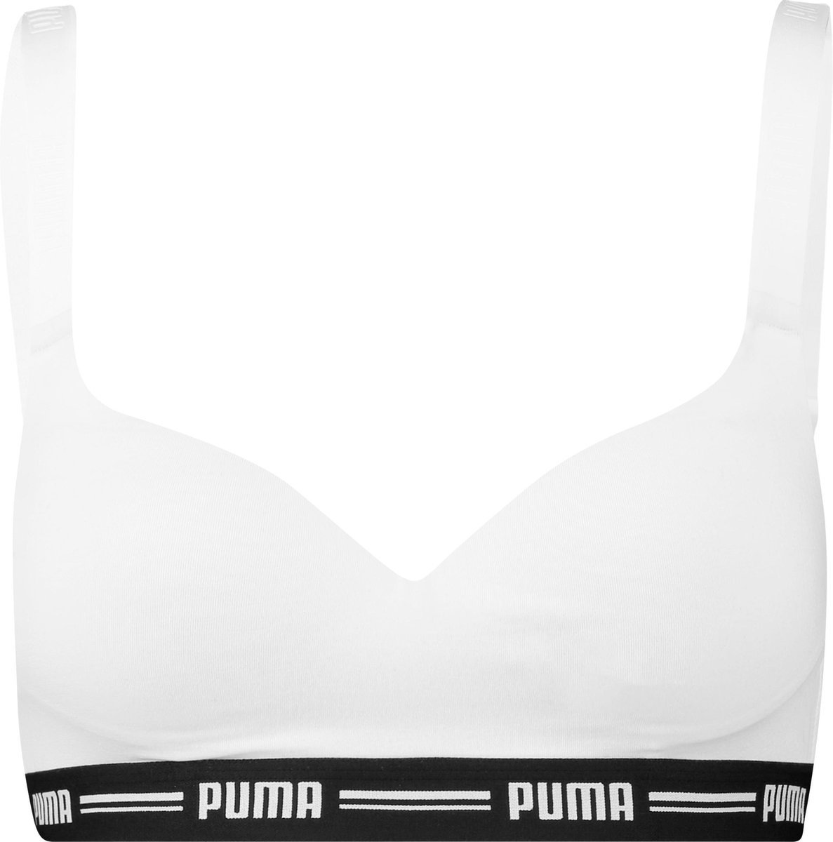 PUMA Padded Top Beha - Wit - Maat M