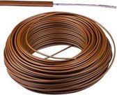 VTBst kabel / draad 0,75 mm² - bruin (H05V-K) - VTBST075BR